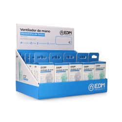 Ventilador De Mano Plegable, Linterna,Powerbank, Soporte Smartphone, Colores Surtidos, 3,7 X 11,9 Cm