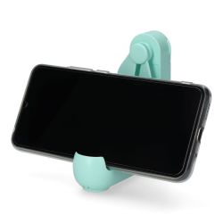 Ventilador De Mano Plegable, Linterna,Powerbank, Soporte Smartphone, Colores Surtidos, 3,7 X 11,9 Cm