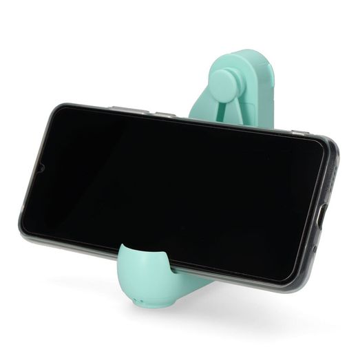 Ventilador De Mano Plegable, Linterna,Powerbank, Soporte Smartphone, Colores Surtidos, 3,7 X 11,9 Cm