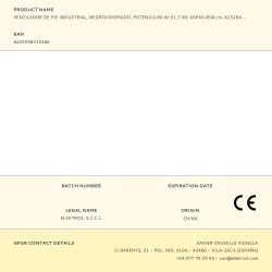 Ventilador De Pie Industrial, Negro/Cromado, Potencia 80 W, 61,7 Db, Aspas Ø50 Cm, Altura Regulable 60-90 Cm