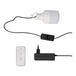 Ventilador De Pie Solar, Blanco Potencia 25 W, Aspas Ø40 Cm