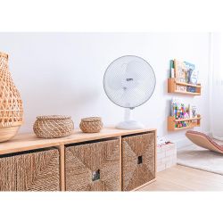 Ventilador De Sobremesa Blanco: 35W, 53,4 Db, Aspas: Ø30 X 48 Cm