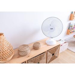 Ventilador De Sobremesa Blanco: 35W, 53,4 Db, Aspas: Ø30 X 48 Cm