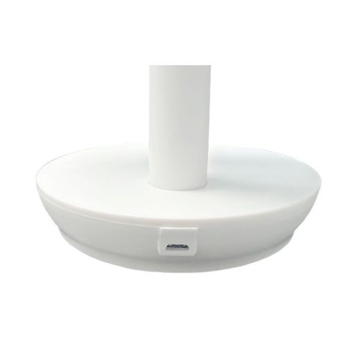 Ventilador De Sobremesa Recargable Blanco 5W, 31,6 Db, Aspas: Ø14,5 Cm 17 X 13 X 26 Cm