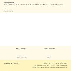 Ventilador De Techo De Led Modelo Atlas. Color Nikel. Potencia: 28 + 35 W Aspas: Ø 106 Cm Con Mando A Distancia