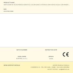 Ventilador De Techo Modelo Adriatico. Color Blanco. Potencia: 60W Aspas: Ø132Cm Con Mando A Distancia Edm