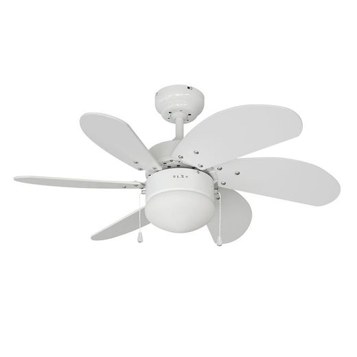 Ventilador De Techo Modelo Aral. Color Blanco. Potencia: 50 W Aspas: Ø76Cm