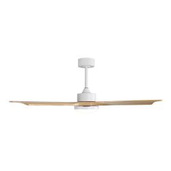Ventilador De Techo Modelo Báltico Con 3 Aspas De Madera Ø132Cm Luz Led 3000/4000/6000K, 3Cct, Potencia: 20 W, Color Blanco