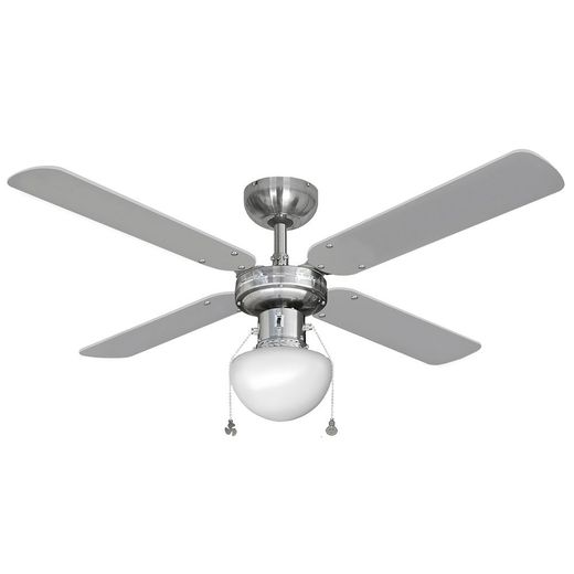 Ventilador De Techo Modelo Caribe. Color Cromado. Potencia: 50W Aspas: Ø102  Cm Edm