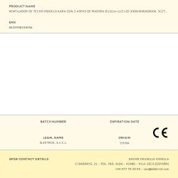 Ventilador De Techo Modelo Kara Con 3 Aspas Color Blanco Ø132Cm Luz Led 3000/4000/6000K, 3Cct, 30 W, Negro