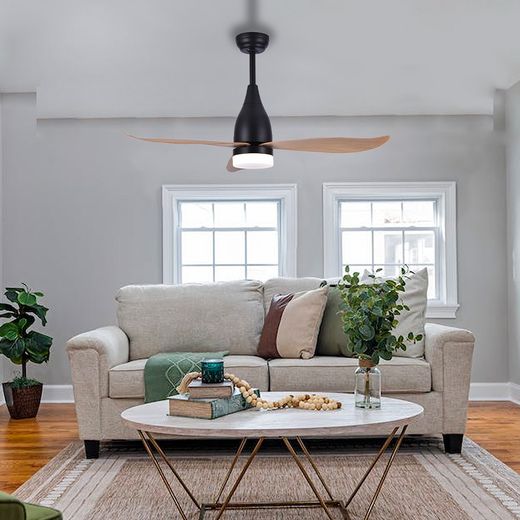 Ventilador De Techo Modelo Kattegat112Cm Dc 15W + Luz 18W 2.190Lm 3.000K- 4000K-5.000K, 3Cct