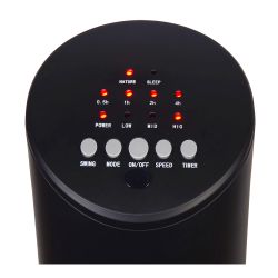 Ventilador De Torre. Potencia: 60 W, Mando A Distancia, Negro 28 X 78,3 Cm