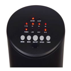 Ventilador De Torre. Potencia: 60 W, 54,8 Db, Mando A Distancia, Negro 28 X 78,3 Cm