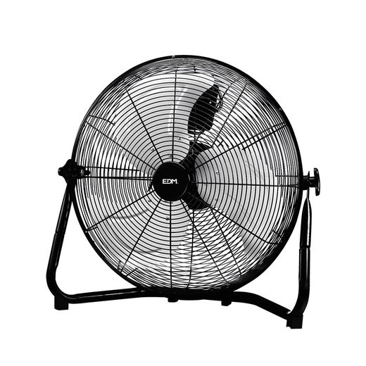 Ventilador Industrial De Suelo. Color Negro 100W Aspas Ø45 X 54 Cm