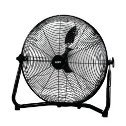 Ventilador Industrial De Suelo. Color Negro 120W, 64,9 Db, Aspas Ø50 X 58 Cm
