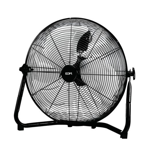 Ventilador Industrial De Suelo. Color Negro 120W, 64,9 Db, Aspas Ø50 X 58 Cm