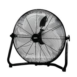 Ventilador Industrial De Suelo. Color Negro 120W, 64,9 Db, Aspas Ø50 X 58 Cm