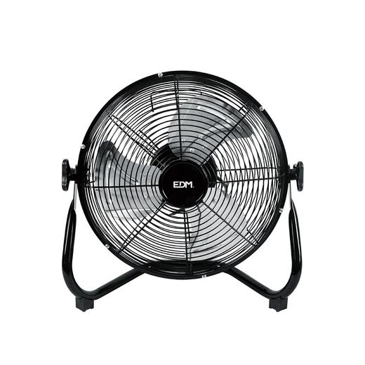Ventilador Industrial De Suelo. Color Negro 40W, 57,7 Db, Aspas Ø30 X 41 Cm