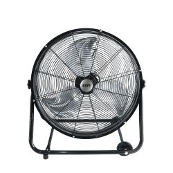 Ventilador Industrial De Suelo, Con Ruedas, Negro 180 W, 59,8 Db, Aspas Ø60 X 70 Cm