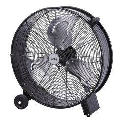 Ventilador Industrial De Suelo, Con Ruedas, Negro 180 W, 59,8 Db, Ø65 Cm