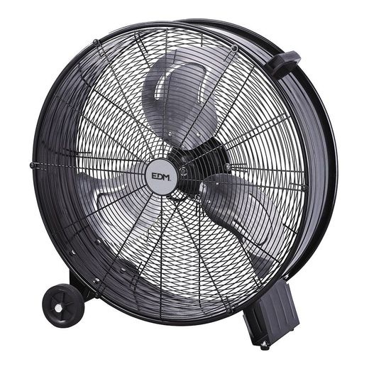 Ventilador Industrial De Suelo, Con Ruedas, Negro 180 W, 59,8 Db, Ø65 Cm