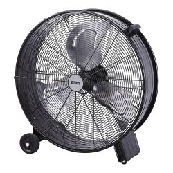 Ventilador Industrial De Suelo, Con Ruedas, Negro 180 W, 59,8 Db, Ø65 Cm