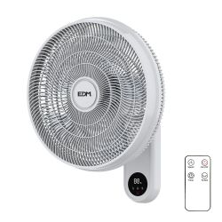 Ventilador Pared Mando A Distancia, Blanco, Potencia 55 W, 57,24 Db, Aspas Ø40 Cm