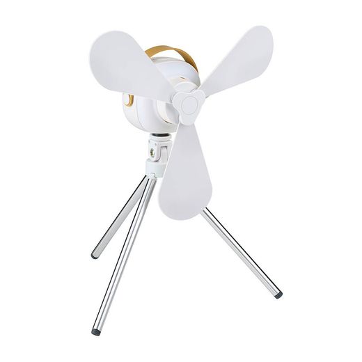 Ventilador De Sobremesa, Recargable Con Usb, 3 Aspas, 4 Velocidades, Con Mando