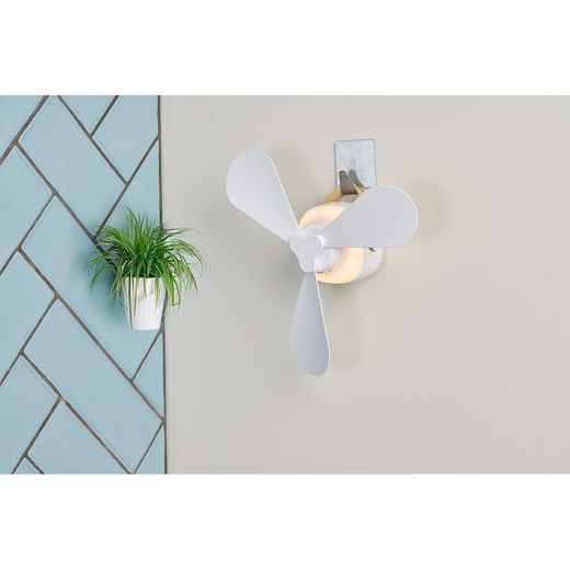Ventilador De Sobremesa, Recargable Con Usb, 3 Aspas, 4 Velocidades, Con Mando
