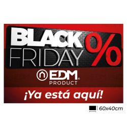 Vinilo Black Friday Reposicionable 60 X 40 Cm Español
