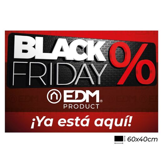 Vinilo Black Friday Reposicionable 60 X 40 Cm Español