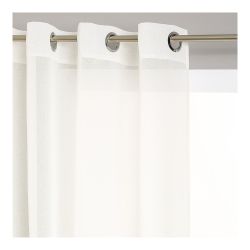 Visillo Con Ollaos Color Blanco Roto 140 X 240 Cm