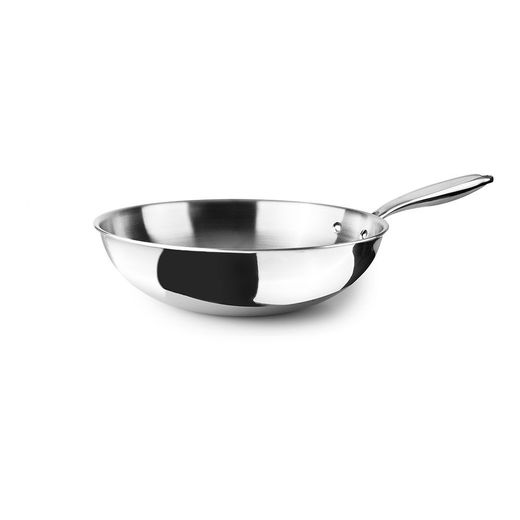 Wok Triply Natural (Inox/Alum/Inox) Ø20 Cm