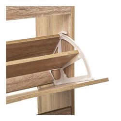 Zapatero De Madera 115 X 60 X 24 Cm Color Natural